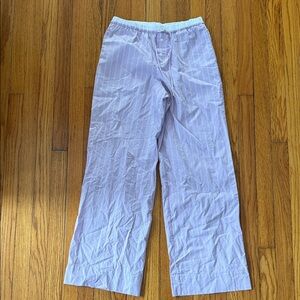 Zara Lavender Striped Boxer Pants